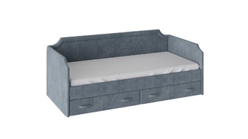 Кровать подростковая Кантри Тип 1, ТД-308.12.02 (Замша синяя) в Нарьян-Маре