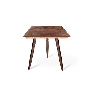 Керамический кухонный стол SHT-TU15 (3 шт.)/ТT8 60/60 (медный металлик/прозрачный лак/коричневая сепия) в Нарьян-Маре