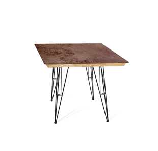 Керамический обеденный стол SHT-TU10 (4 шт.)/ТT8 60/60 (черный/прозрачный лак/коричневая сепия) в Нарьян-Маре