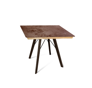 Керамический кухонный стол SHT-TU9/ТT8 60/60 (венге/прозрачный лак/коричневая сепия) в Нарьян-Маре