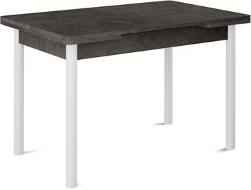Раздвижной стол Милан-2 EVO, ноги белые, серый камень в Нарьян-Маре