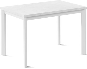 Мини-стол на кухню Нагано-1L (ноги металлические белые, белый цемент) в Нарьян-Маре