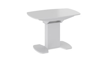 Стеклянный стол Портофино (СМ(ТД)-105.01.11(1)), цвет  Белый глянец/Стекло белое в Нарьян-Маре