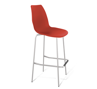 Барный стул SHT-ST29/S29 (красный ral 3020/хром лак) в Нарьян-Маре