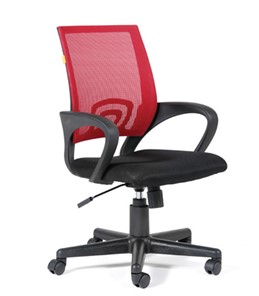 Офисное кресло CHAIRMAN 696 black Сетчатый акрил DW69 красный в Нарьян-Маре