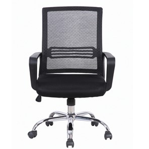 Офисное кресло Brabix Daily MG-317 (с подлокотниками, хром, черное) 531833 в Нарьян-Маре