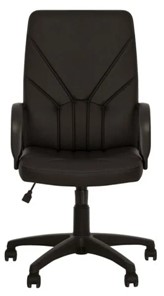 Офисное кресло MANAGER (PL64) экокожа ECO-30, черная в Нарьян-Маре