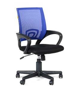 Кресло офисное CHAIRMAN 696 black Сетчатый акрил DW61 синий в Нарьян-Маре