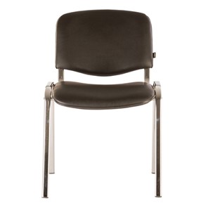 Офисный стул Brabix Iso CF-001 (хромированный каркас, кожзам черный) 531424 в Нарьян-Маре