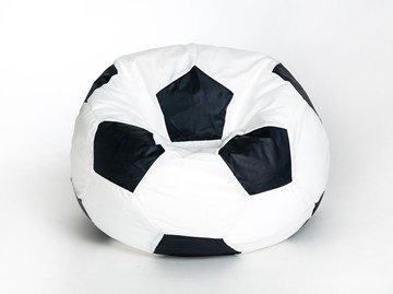 Кресло-мешок Мяч малый, бело-черный в Нарьян-Маре