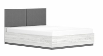 Двуспальная кровать с подъемным механизмом Винтер-16, винтерберг/темно-серый/спейс графит в Нарьян-Маре