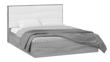 Кровать с механизмом двуспальная Миранда тип 1 (Дуб Гамильтон/Белый глянец) в Нарьян-Маре