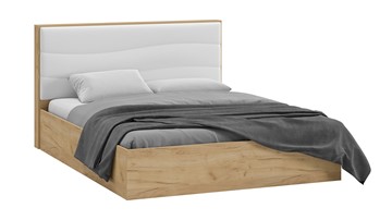 Кровать с механизмом 2-спальная Миранда тип 1 (Дуб крафт золотой/Белый глянец) в Нарьян-Маре