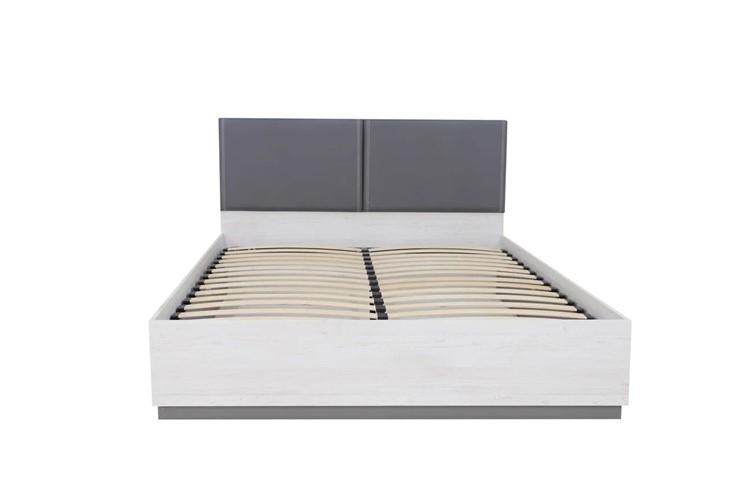 Двуспальная кровать с подъемным механизмом Винтер-16, винтерберг/темно-серый/спейс графит в Нарьян-Маре - изображение 2