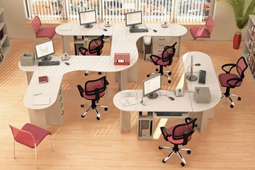 Офисный набор мебели Классик для 5 сотрудников в Нарьян-Маре