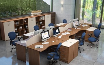 Набор мебели в офис IMAGO - рабочее место, шкафы для документов в Нарьян-Маре