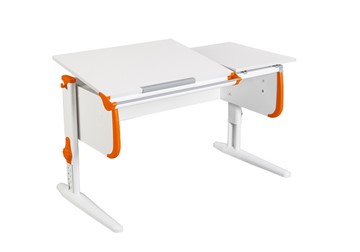 Детский стол-трансформер 1/75-40 (СУТ.25) белый/белый/Оранжевый в Нарьян-Маре
